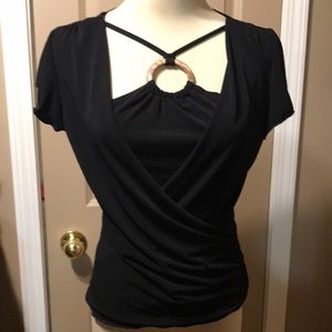 Studio Y black summer top size large